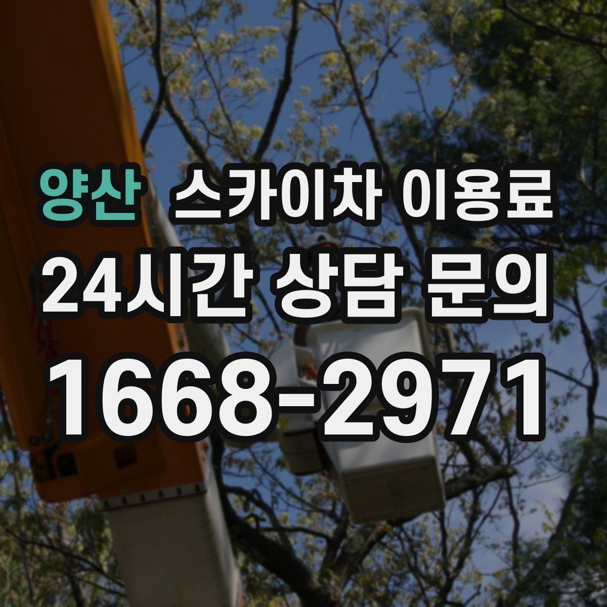 양산 스카이차 이용료