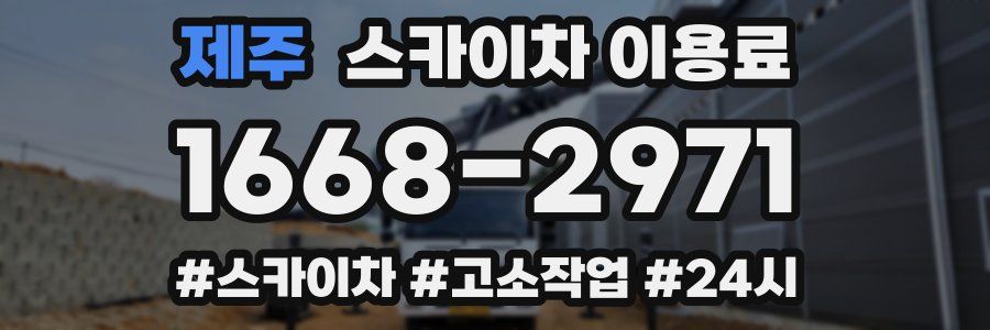 제주 스카이차 이용료