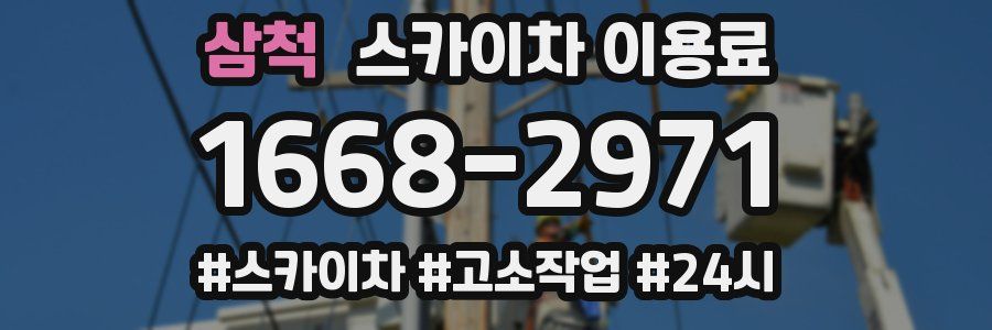 삼척 스카이차 이용료