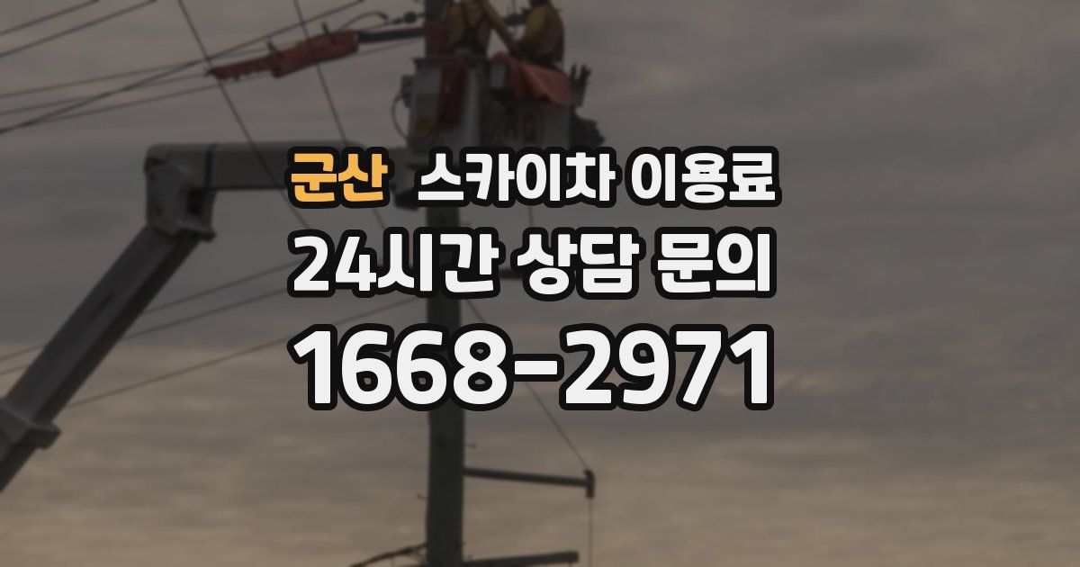 군산 스카이차 이용료