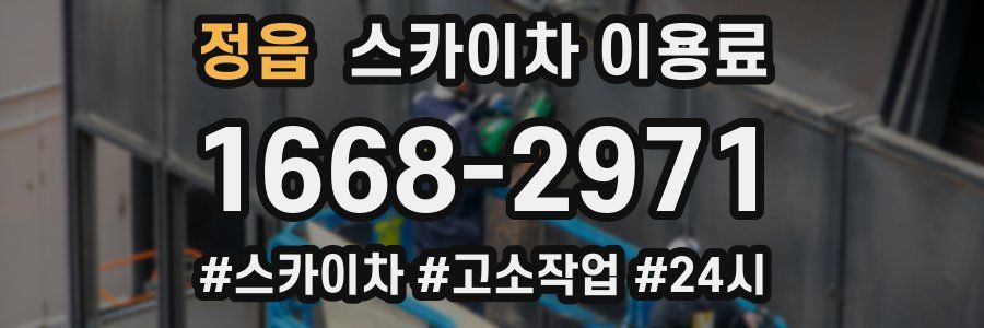 정읍 스카이차 이용료