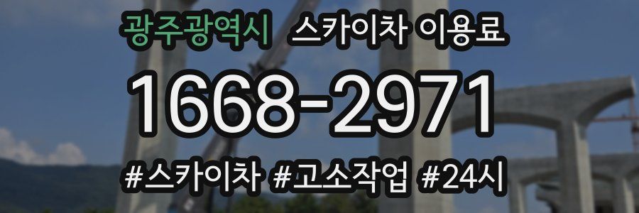 광주광역시 스카이차 이용료