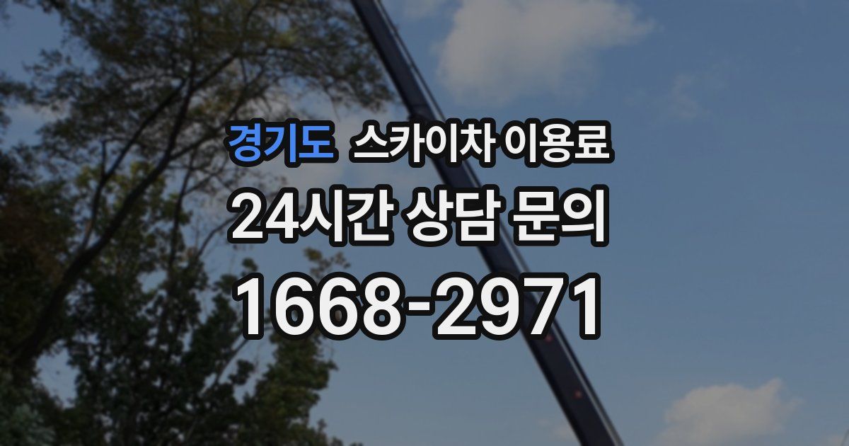 경기도 스카이차 이용료