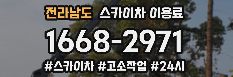 전라남도 스카이차 이용료