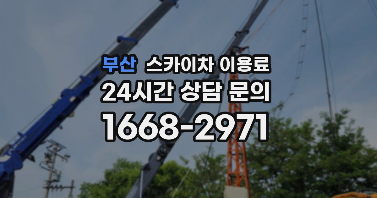 부산 스카이차 이용료