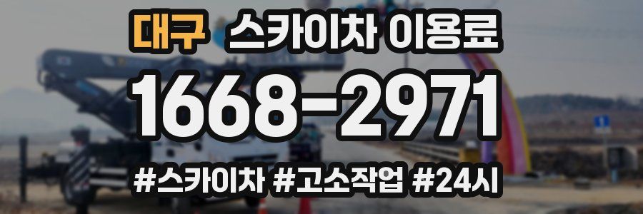 대구 스카이차 이용료