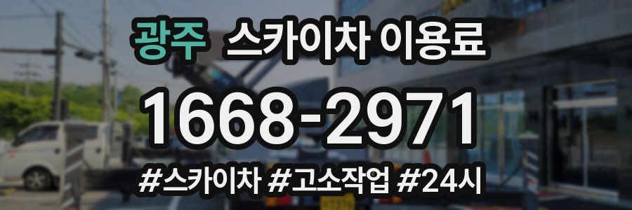 광주 스카이차 이용료