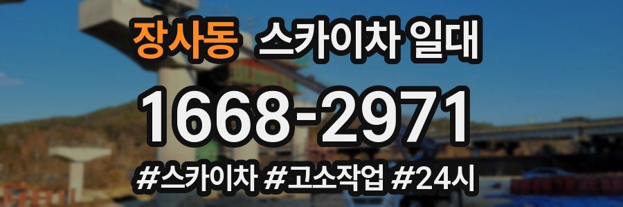 장사동 스카이차 일대