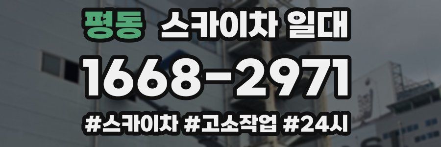평동 스카이차 일대