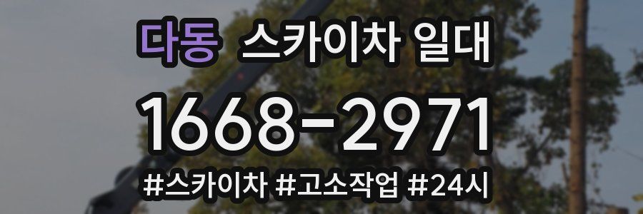 다동 스카이차 일대