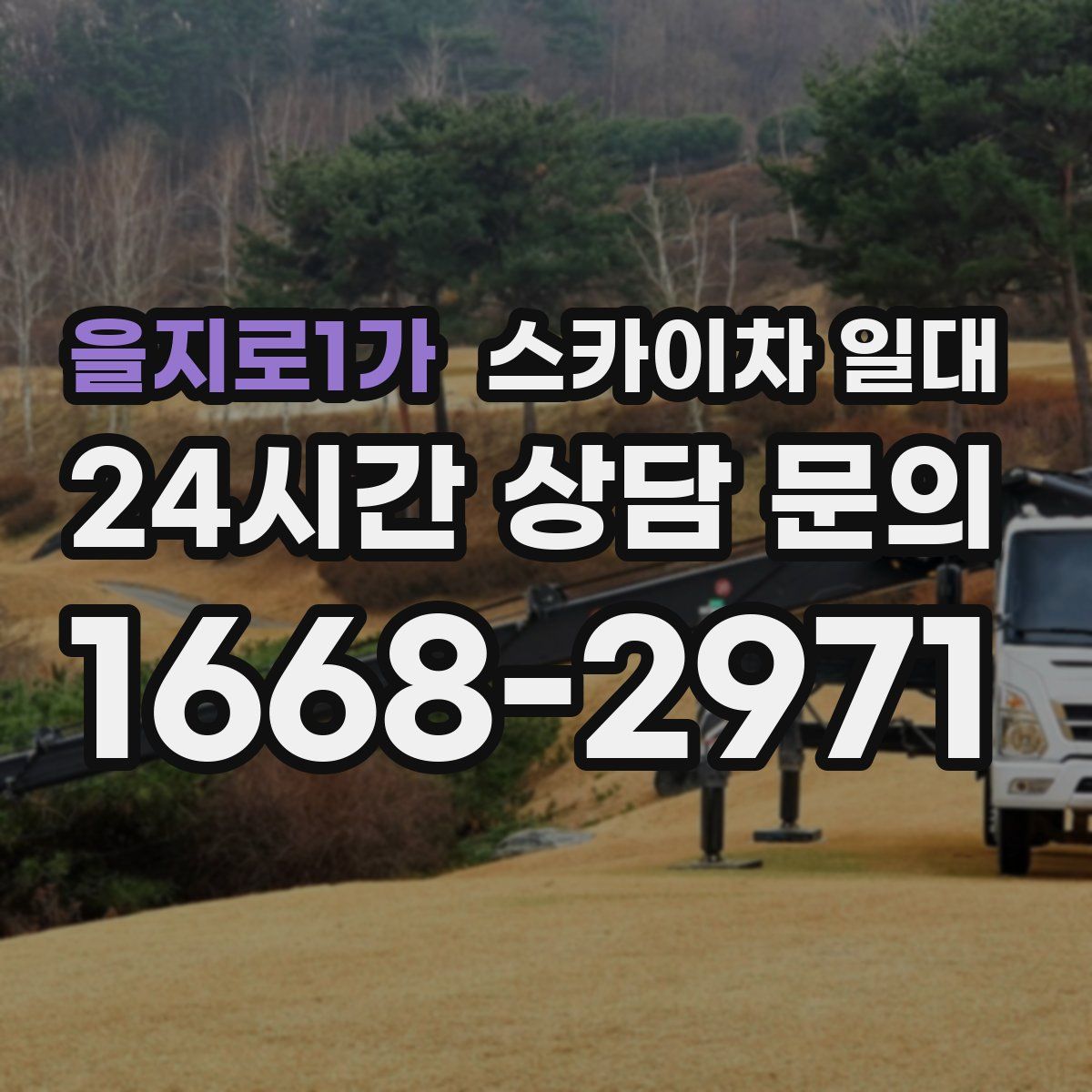 을지로1가 스카이차 일대