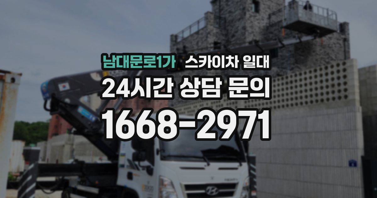 남대문로1가 스카이차 일대