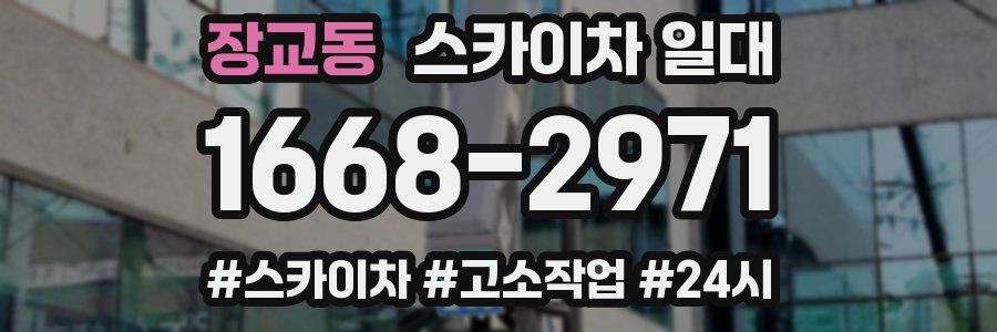장교동 스카이차 일대