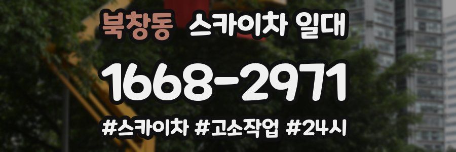 북창동 스카이차 일대