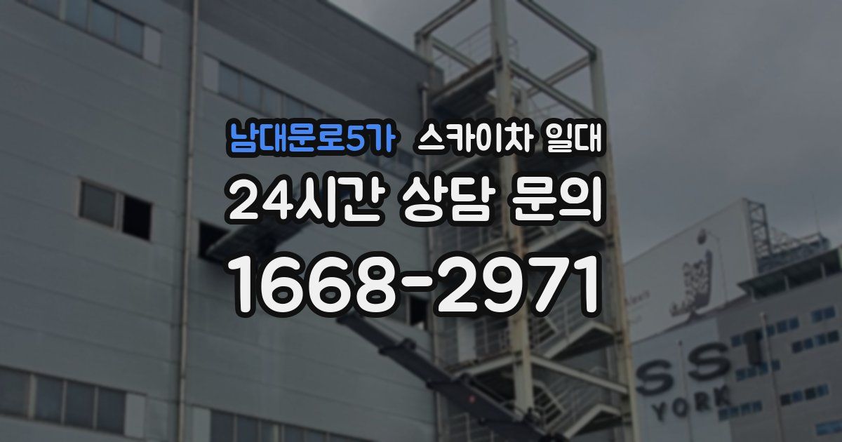 남대문로5가 스카이차 일대