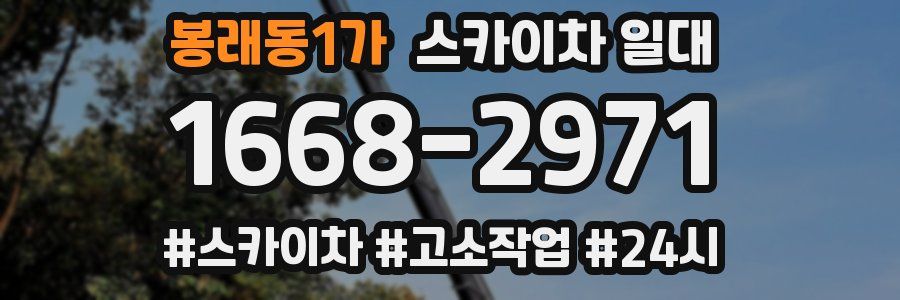 봉래동1가 스카이차 일대