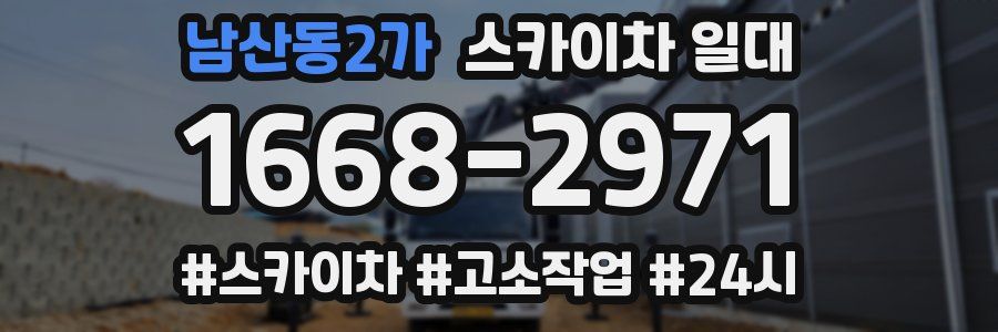 남산동2가 스카이차 일대