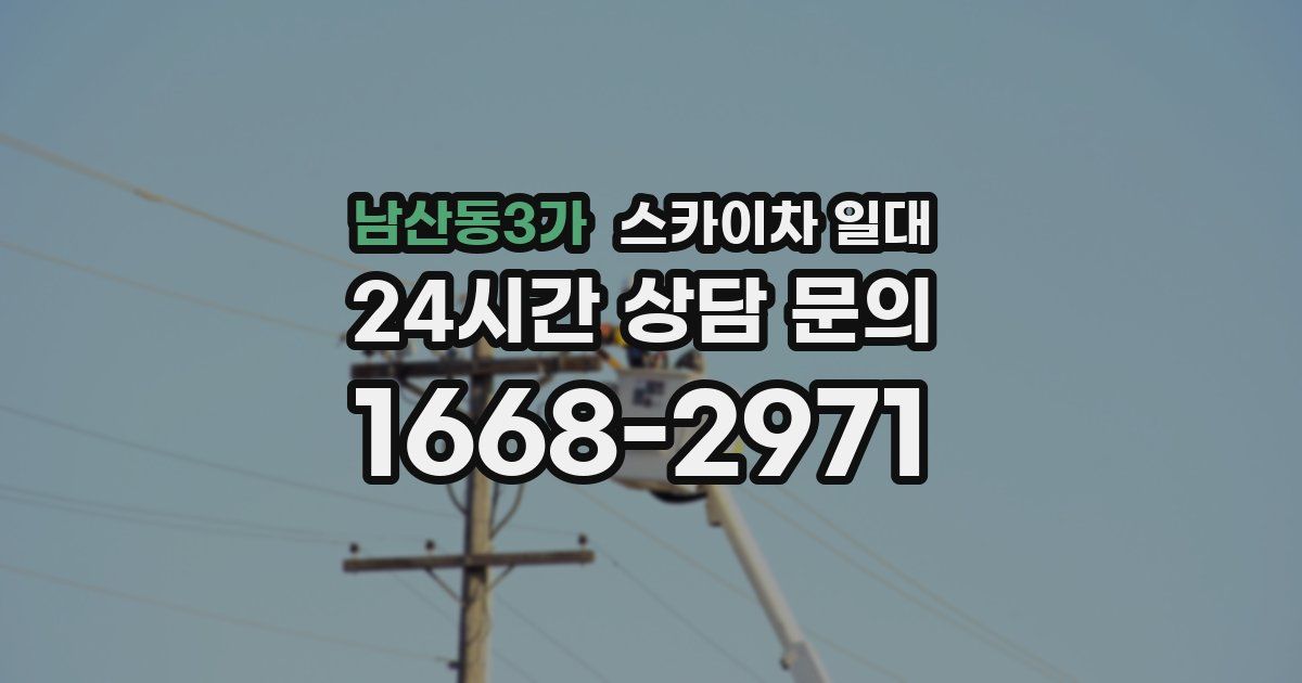 남산동3가 스카이차 일대