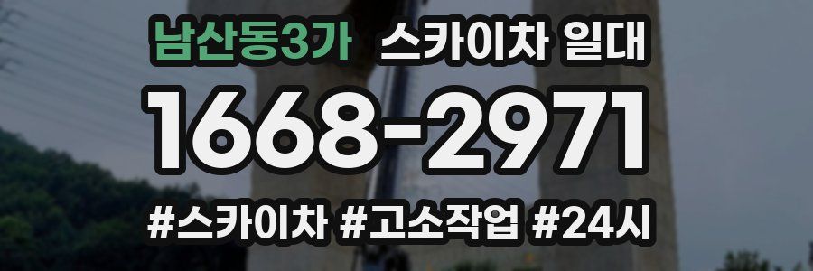 남산동3가 스카이차 일대