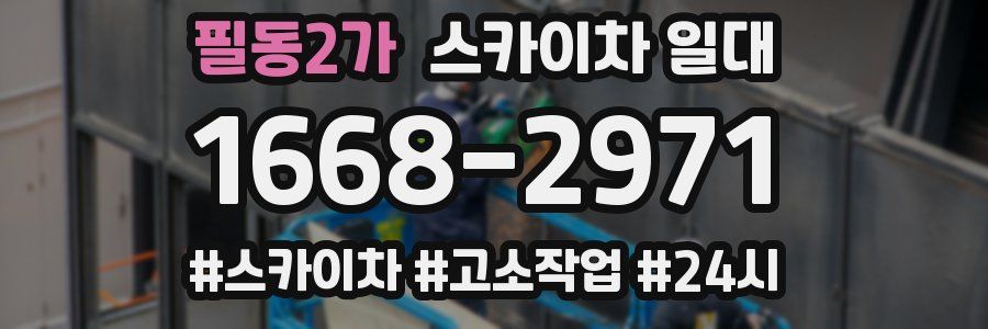 필동2가 스카이차 일대