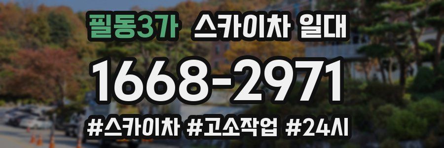 필동3가 스카이차 일대