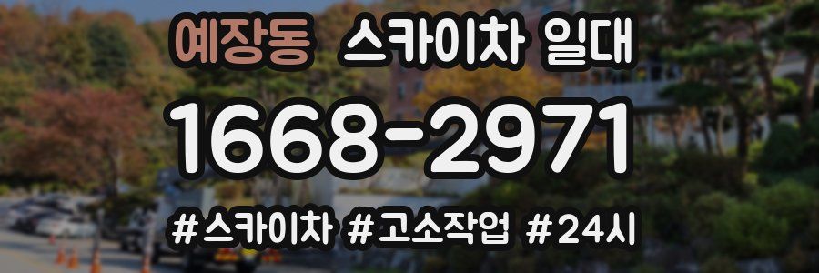 예장동 스카이차 일대