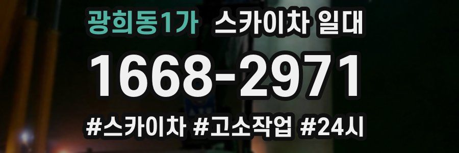 광희동1가 스카이차 일대