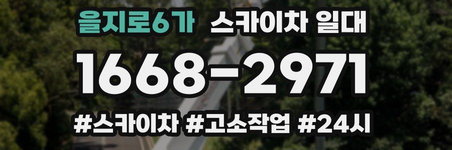 을지로6가 스카이차 일대