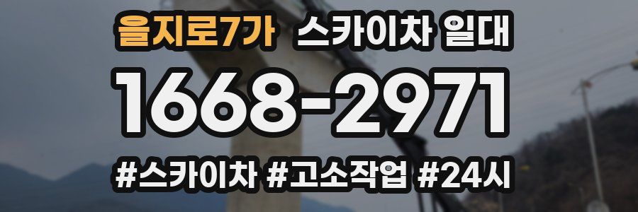 을지로7가 스카이차 일대
