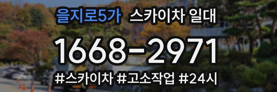 을지로5가 스카이차 일대