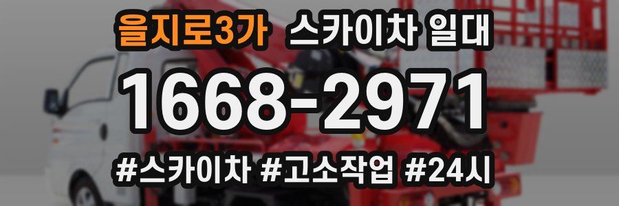 을지로3가 스카이차 일대