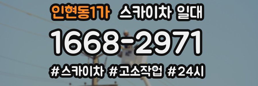 인현동1가 스카이차 일대