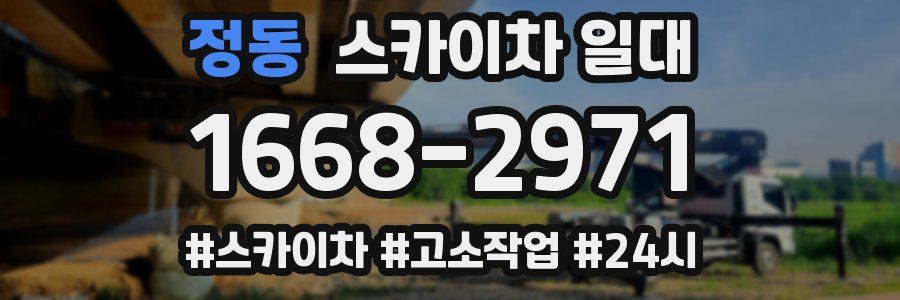 정동 스카이차 일대