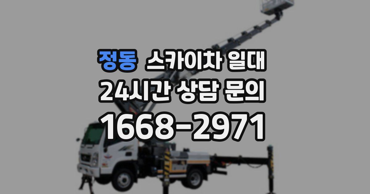 정동 스카이차 일대
