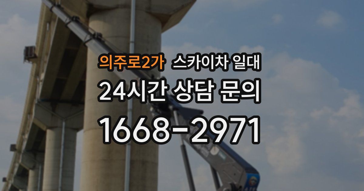 의주로2가 스카이차 일대