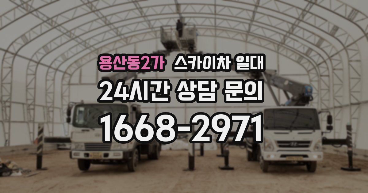 용산동2가 스카이차 일대