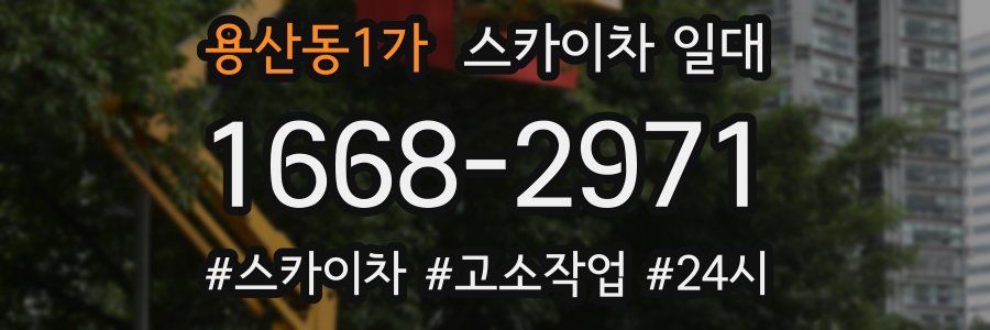 용산동1가 스카이차 일대