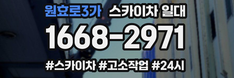 원효로3가 스카이차 일대