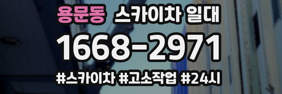 용문동 스카이차 일대
