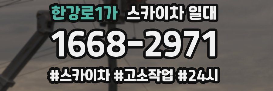 한강로1가 스카이차 일대