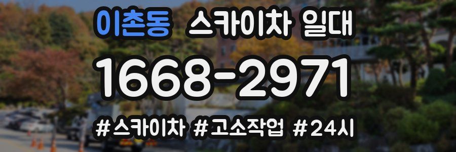 이촌동 스카이차 일대