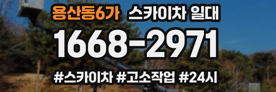 용산동6가 스카이차 일대