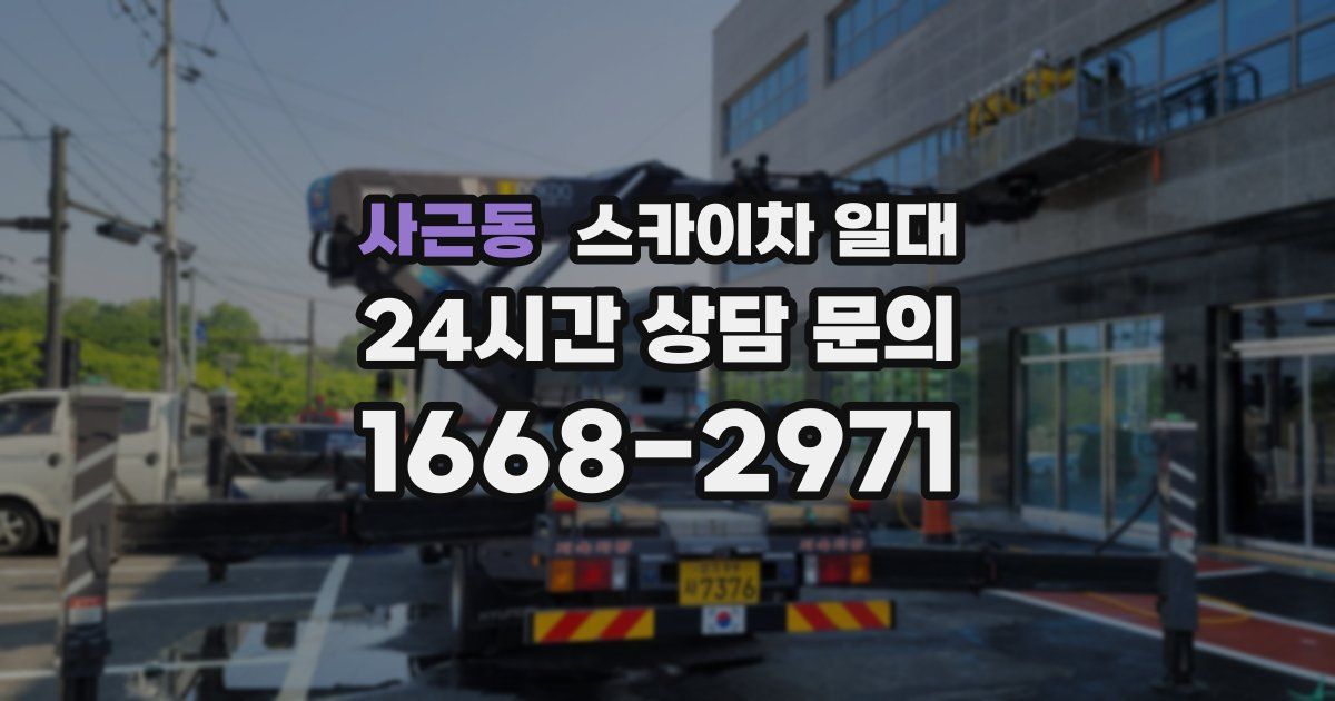 사근동 스카이차 일대
