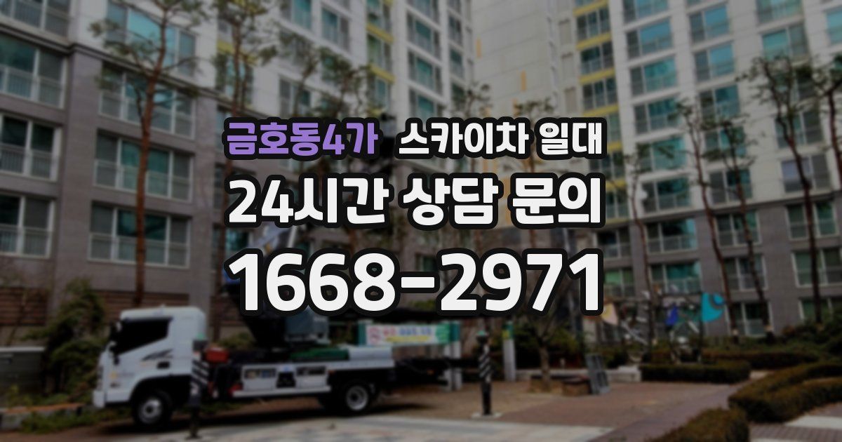 금호동4가 스카이차 일대