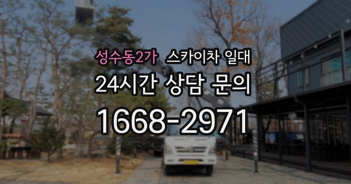 성수동2가 스카이차 일대
