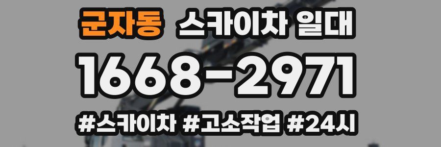 군자동 스카이차 일대