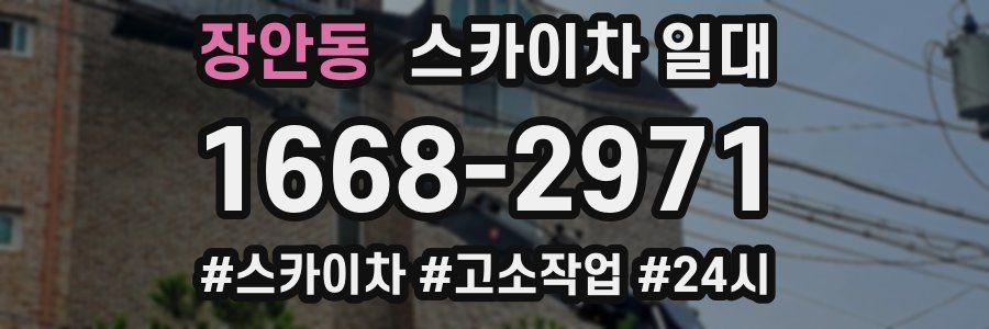 장안동 스카이차 일대