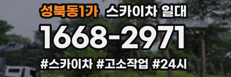 성북동1가 스카이차 일대