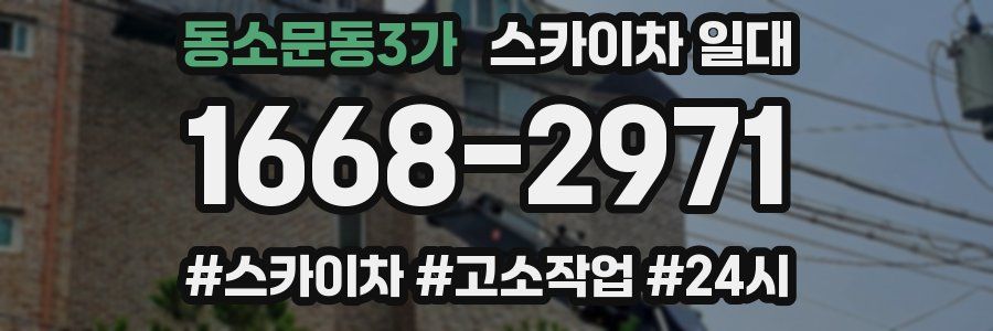 동소문동3가 스카이차 일대