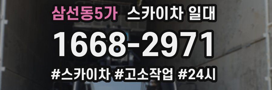 삼선동5가 스카이차 일대